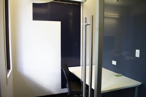 Business Cubicle with table an chair